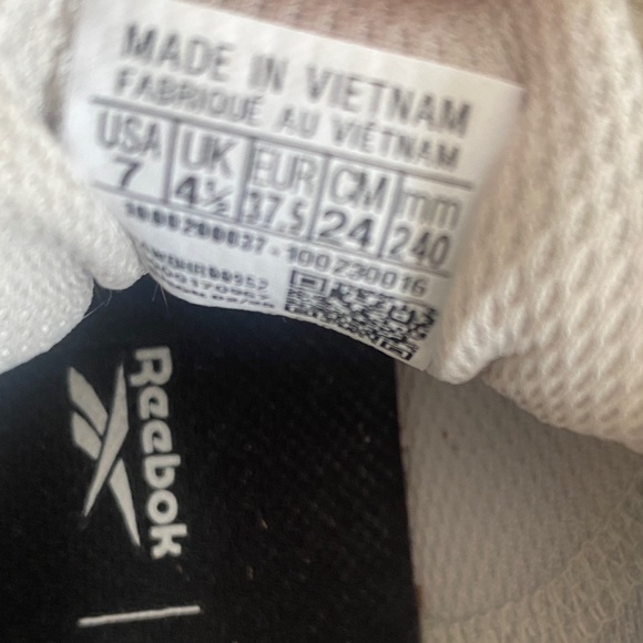 Reebok Taupe and White Athletic Shoes - Picture 5 of 6